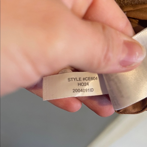 J. Crew Faux Suede Drop Waist Mini Dress Brown Sleeveless Western Size 0 - Picture 9 of 11